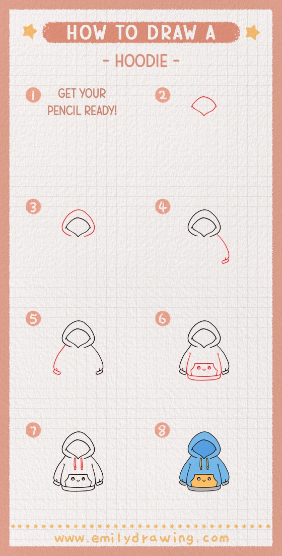how to draw a hoodie pinterest pin