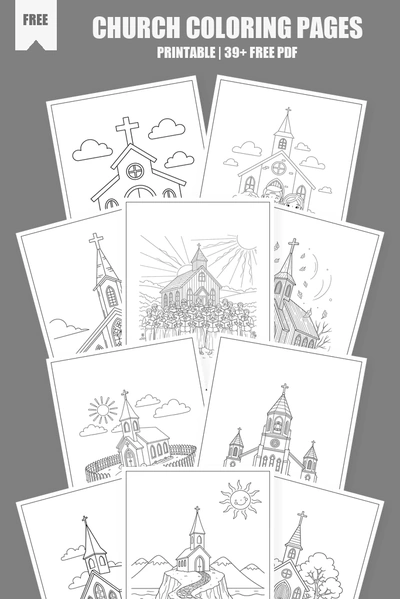 Coloring Pages PDF Pack Cover