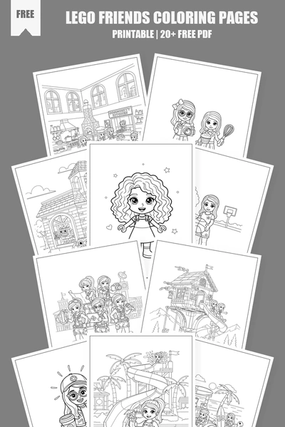 Coloring Pages PDF Pack Cover