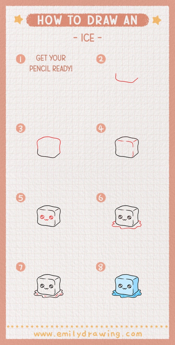 how to draw an ice pinterest pin