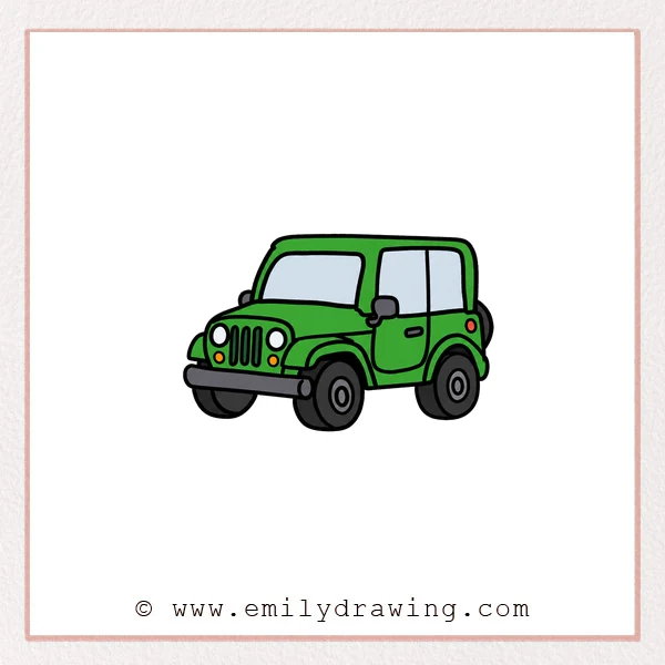 Preview of Jeep drawing