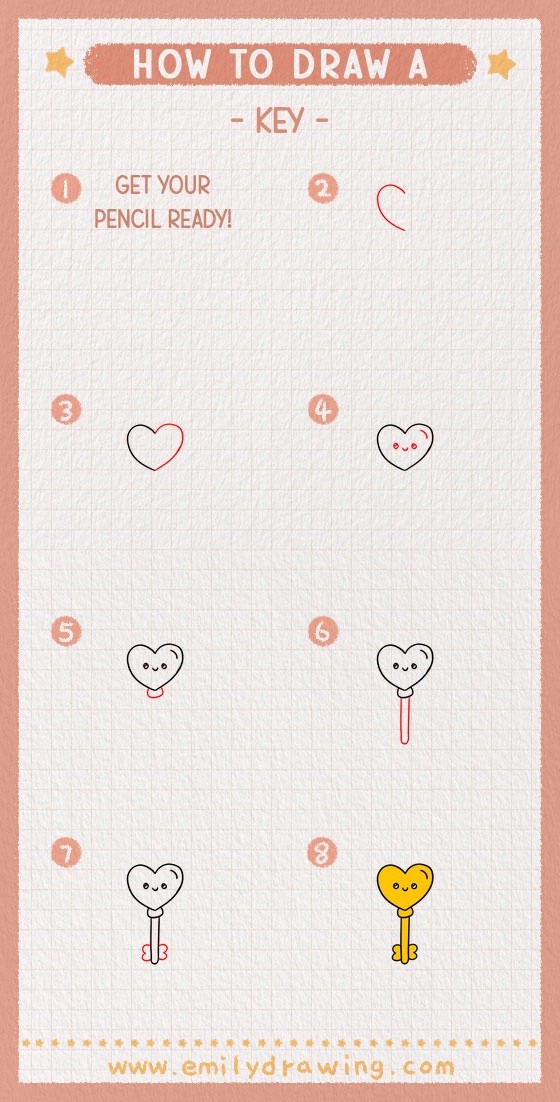 how to draw a key pinterest pin