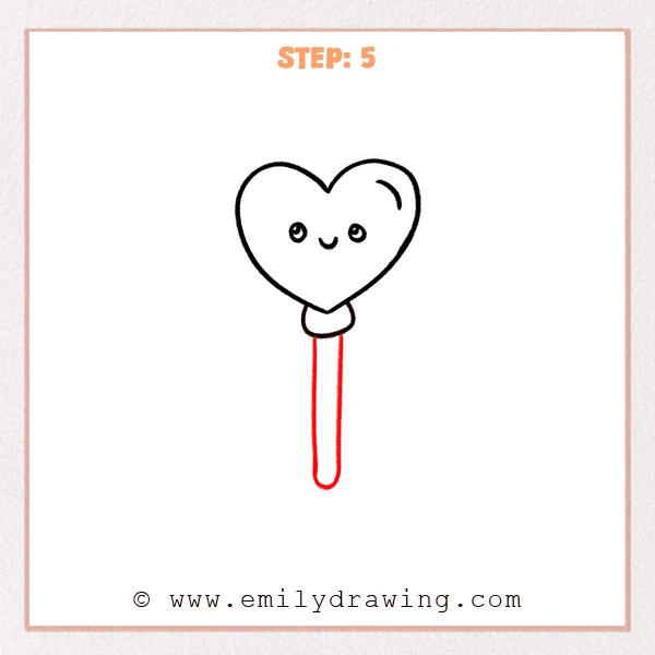 how to draw a key - Step 5