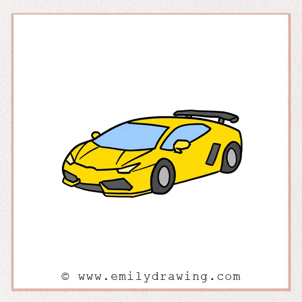 Preview of Lamborghini drawing