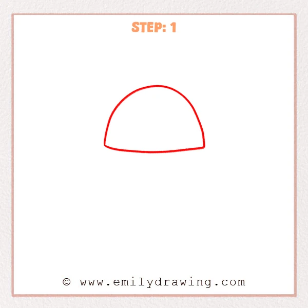 how to draw a lamp - Step 1