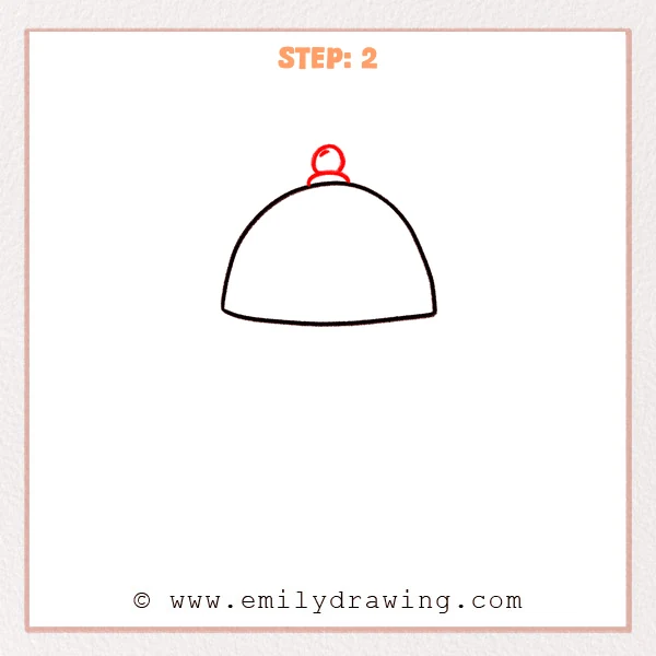 how to draw a lamp - Step 2