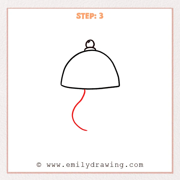 how to draw a lamp - Step 3