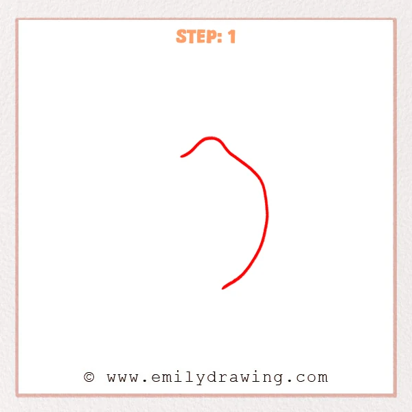 how to draw a lemon - Step 1