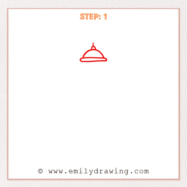 how to draw a lighthouse - Step 1