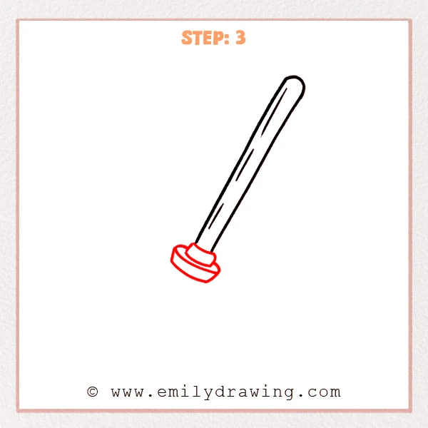 how to draw a lightsaber - Step 3