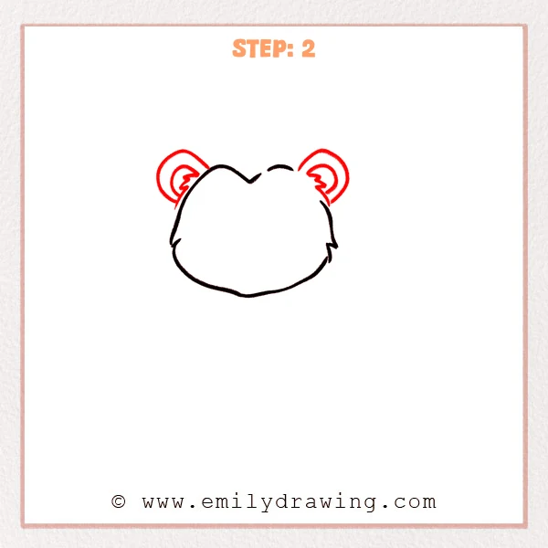 how to draw a lioness - Step 2
