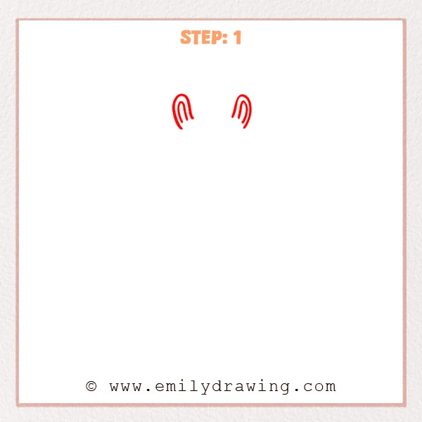 how to draw a llama - Step 1