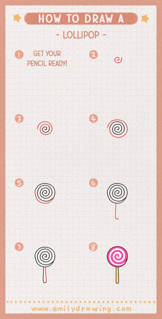 how to draw a lollipop pinterest pin