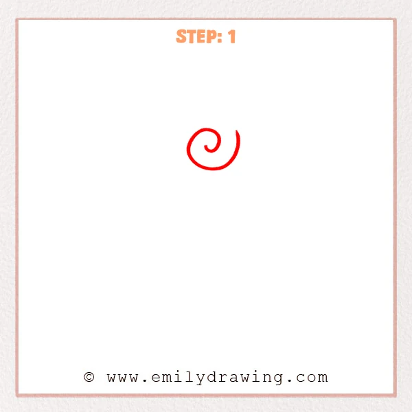 how to draw a lollipop - Step 1