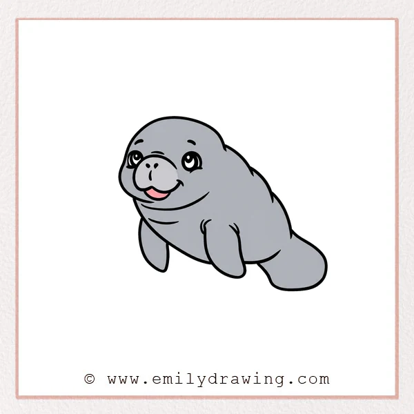 Preview of Manatee drawing