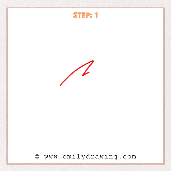 how to draw a meteor - Step 1