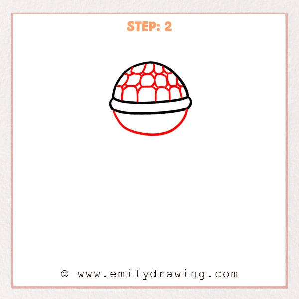 how to draw a microphone - Step 2