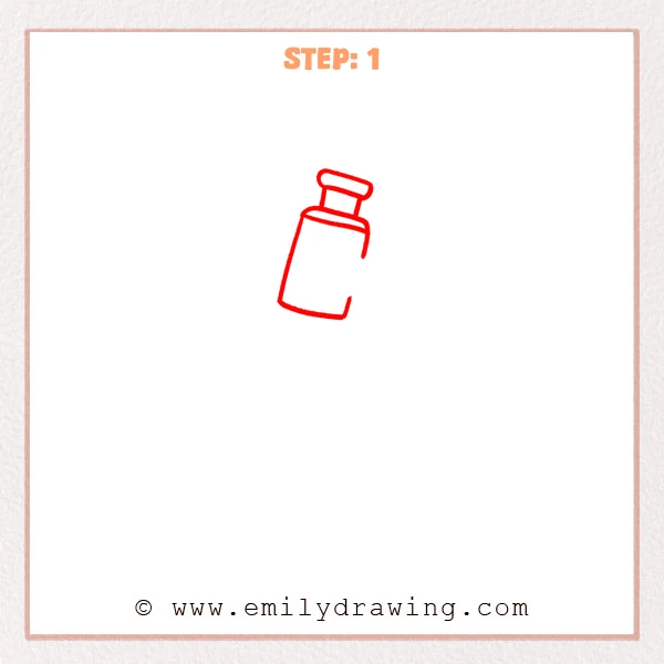how to draw a microscope - Step 1