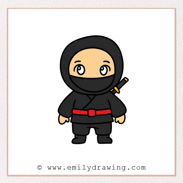 Preview of Ninja drawing