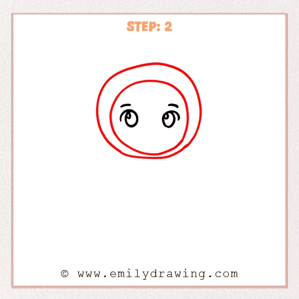how to draw a ninja - Step 2