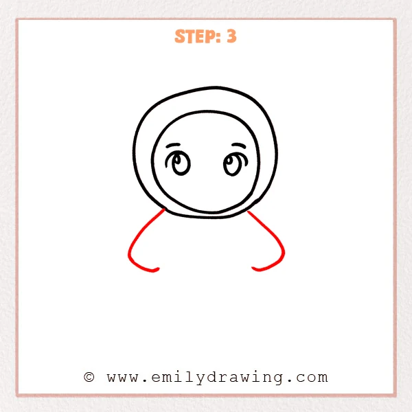how to draw a ninja - Step 3
