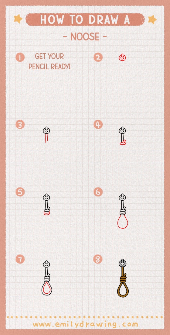 how to draw a noose pinterest pin