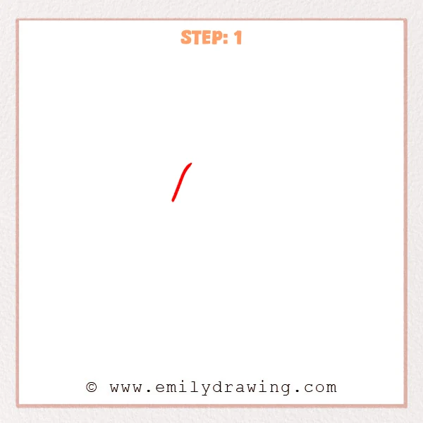 how to draw a nose - Step 1
