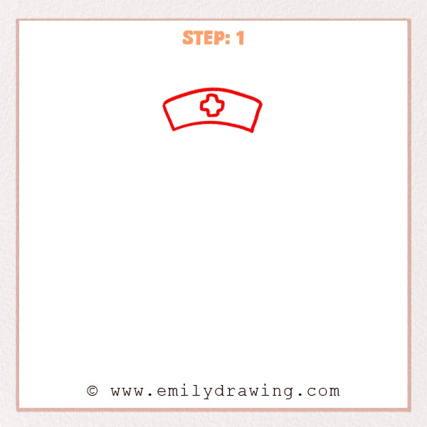 how to draw a nurse - Step 1