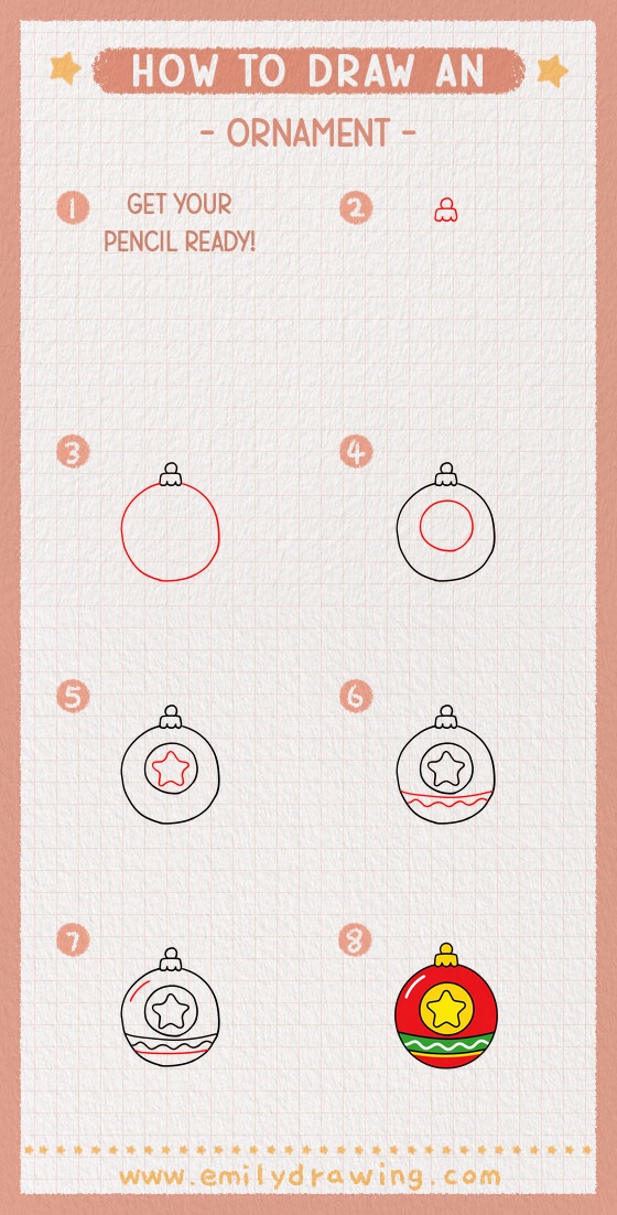 how to draw an ornament pinterest pin
