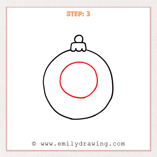 how to draw an ornament - Step 3