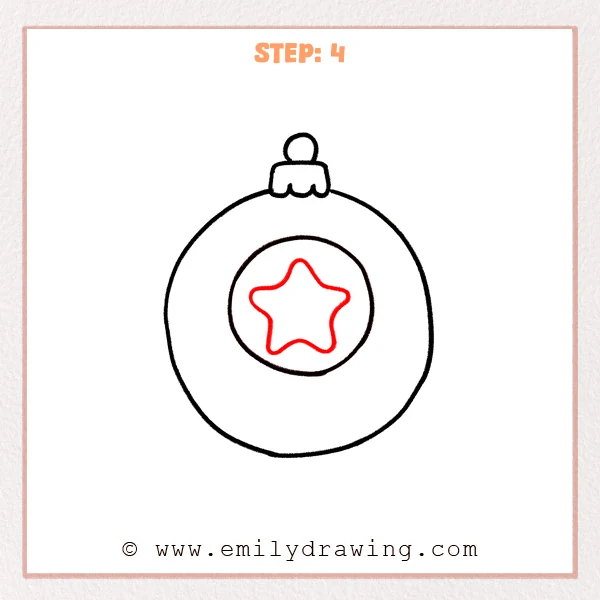 how to draw an ornament - Step 4