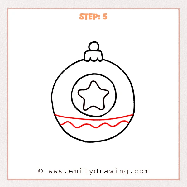 how to draw an ornament - Step 5