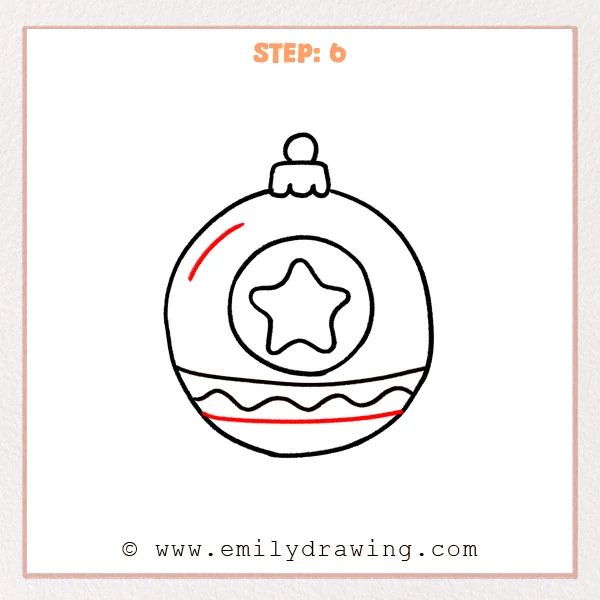 how to draw an ornament - Step 6