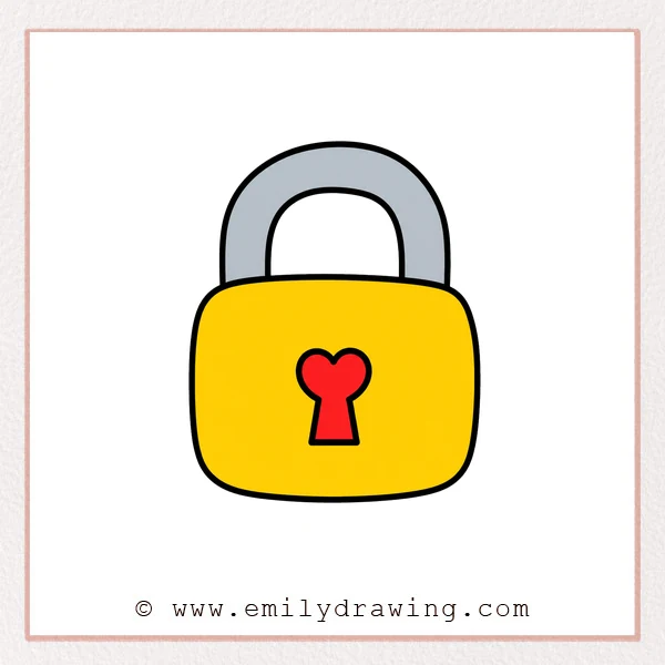 Preview of Padlock drawing