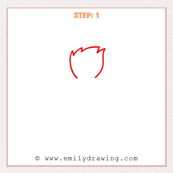 how to draw a paintbrush - Step 1