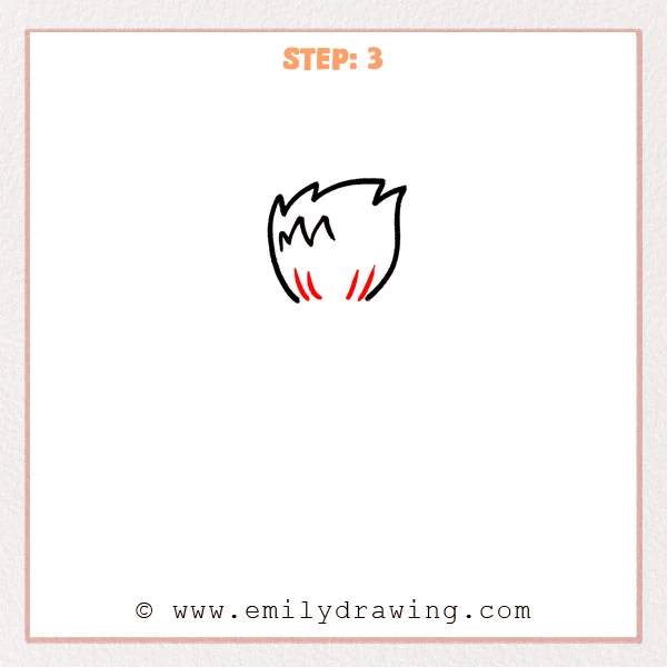 how to draw a paintbrush - Step 3