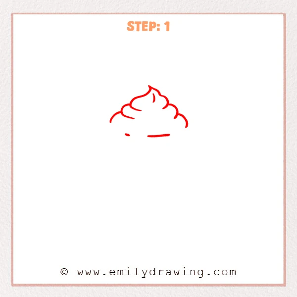 how to draw a pancake - Step 1