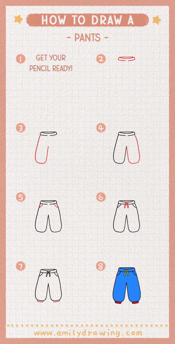 how to draw a pants pinterest pin