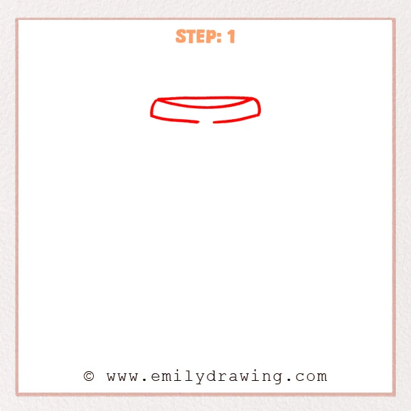 how to draw a pants - Step 1
