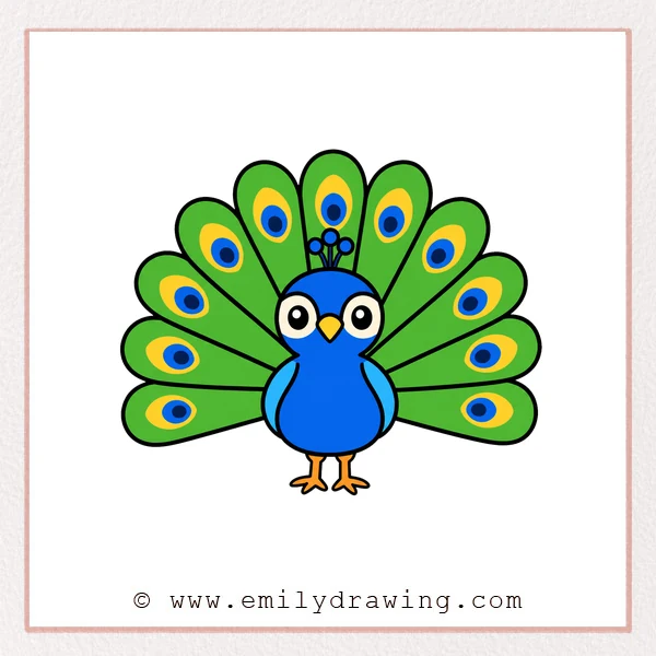 Preview of Peacock drawing