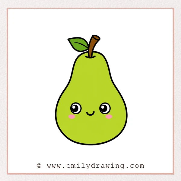 Preview of Pear drawing