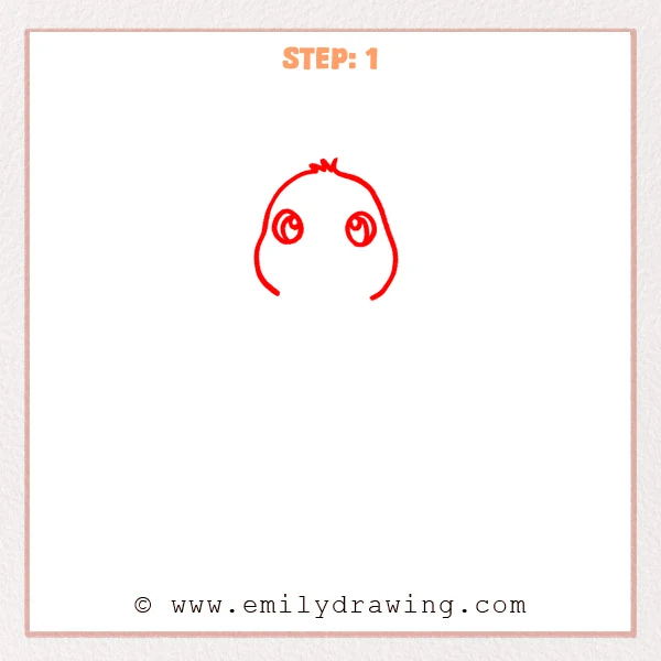 how to draw a pelican - Step 1
