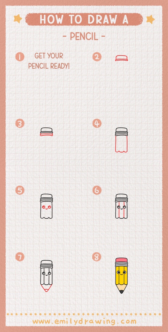 how to draw a pencil pinterest pin