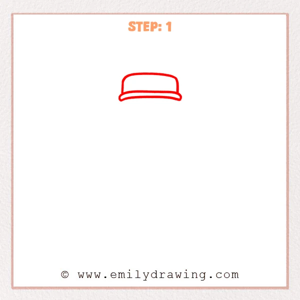 how to draw a pencil - Step 1