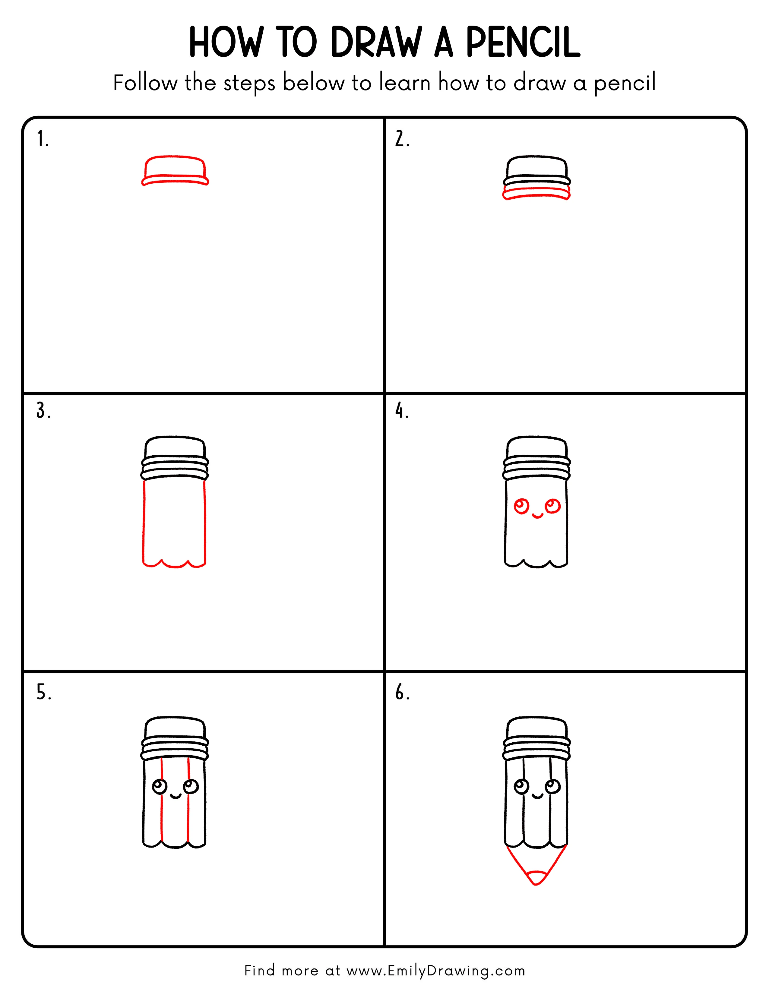 Printable Pencil Drawing Guide