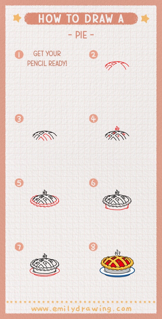 how to draw a pie pinterest pin