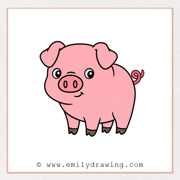 Preview of Pig drawing