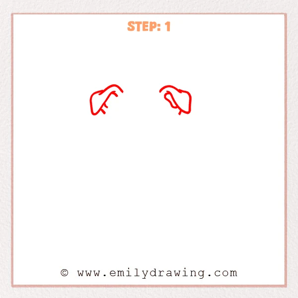 how to draw a pitbull - Step 1