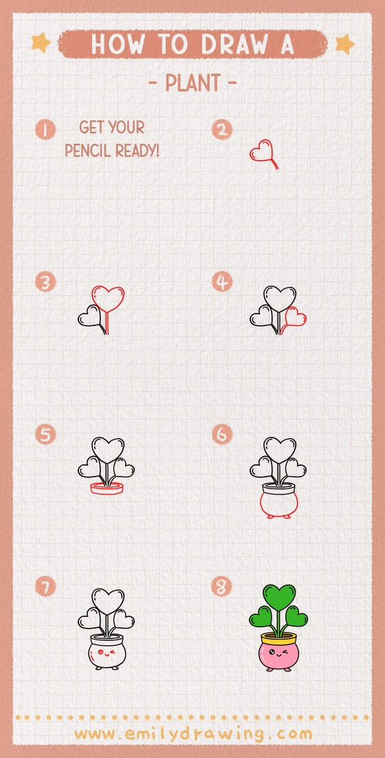 how to draw a plant pinterest pin