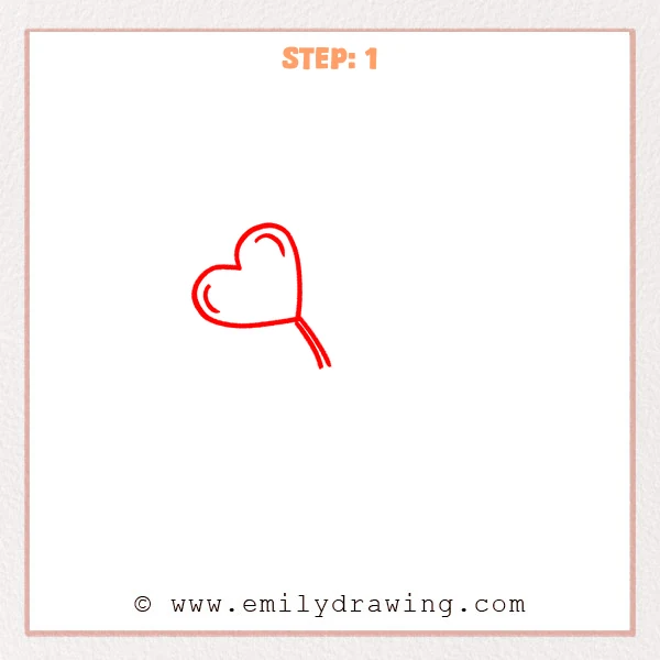 how to draw a plant - Step 1